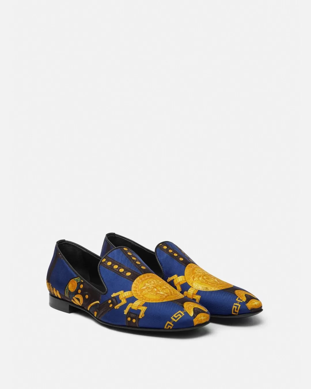 Medusa Saddle Silk Slippers*Versace Online