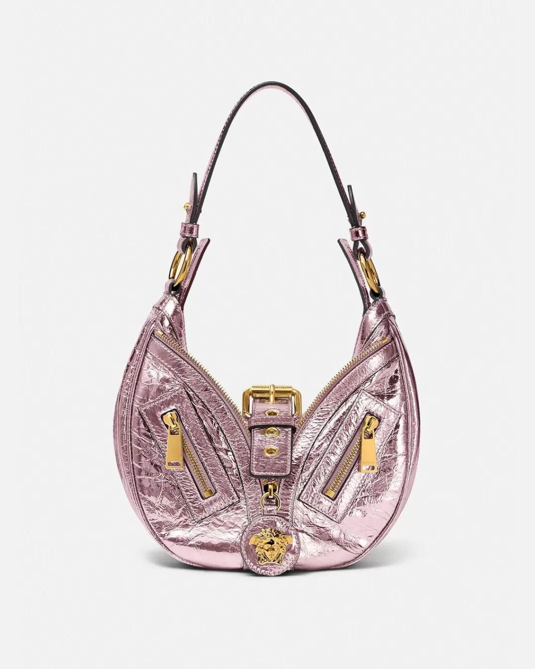 Metallic Repeat Small Hobo Bag*Versace Best Sale