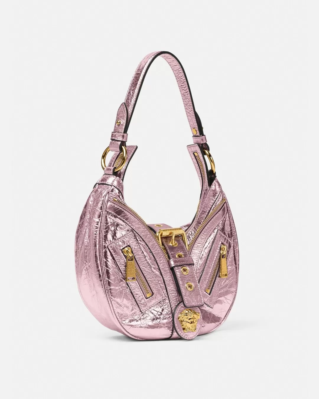 Metallic Repeat Small Hobo Bag*Versace Best Sale