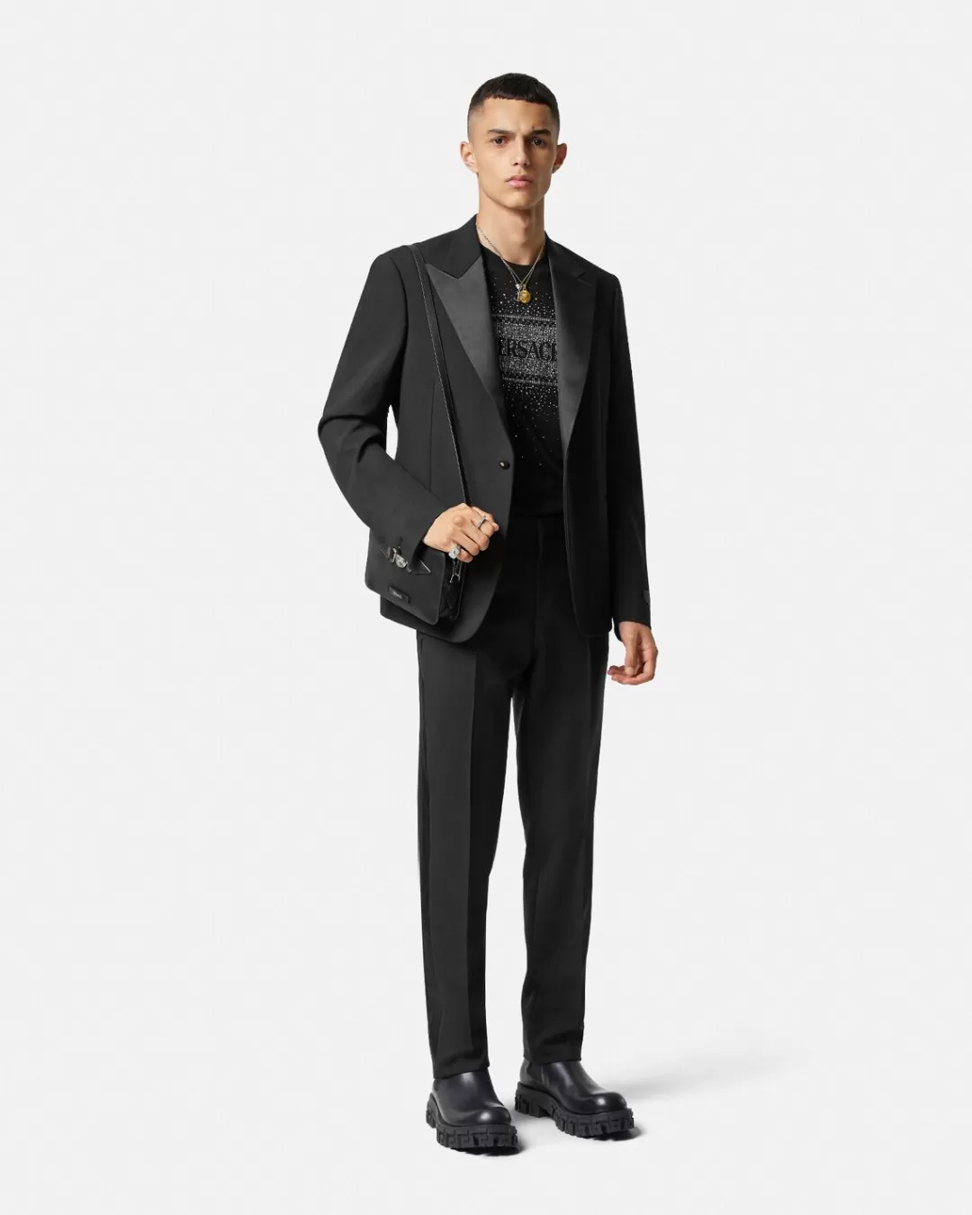 Mohair Single-Breasted Blazer*Versace Outlet