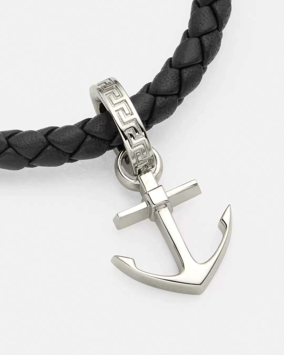 Nautical Medusa Leather Bracelet*Versace Online