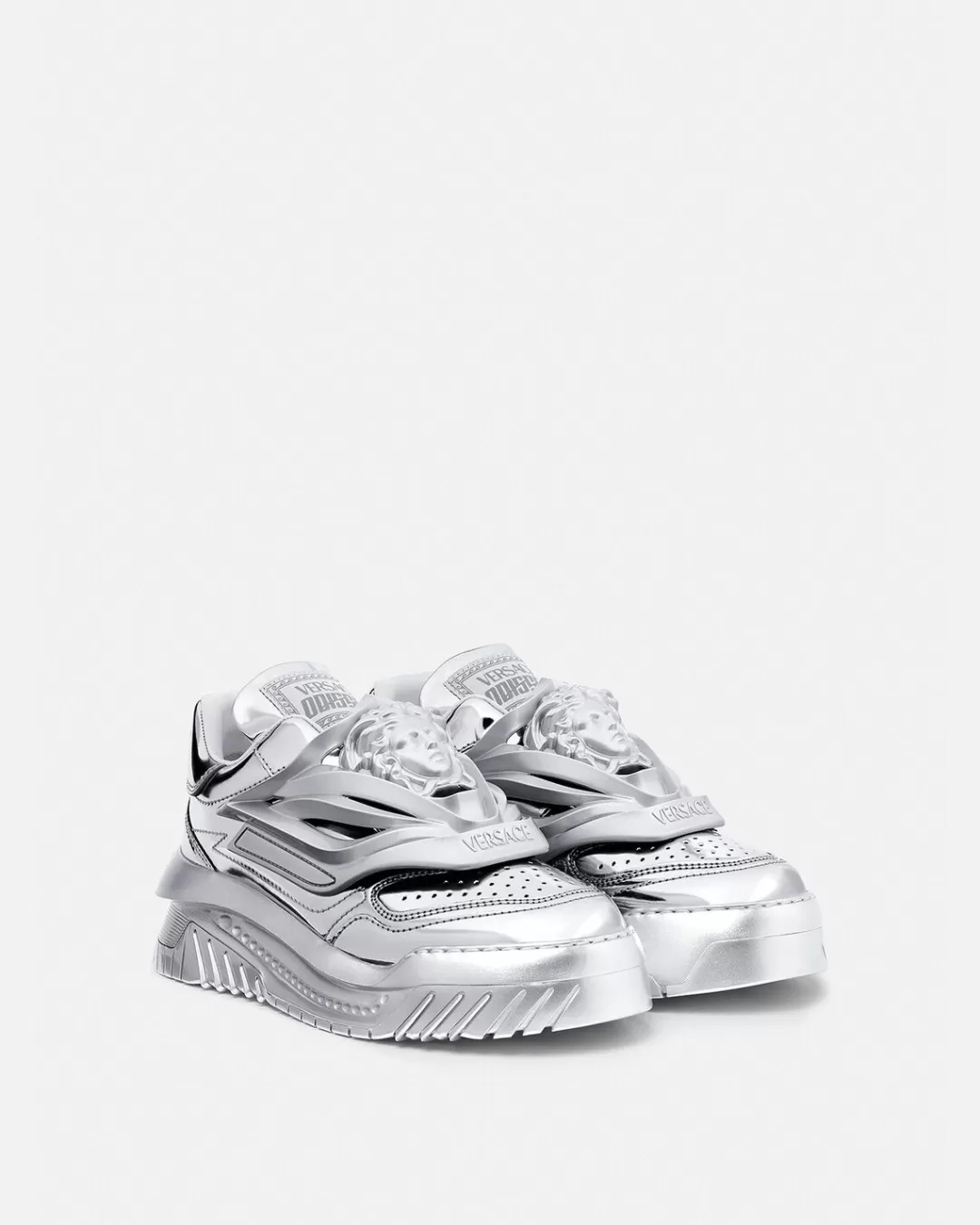 Odissea Metallic Sneakers*Versace Fashion