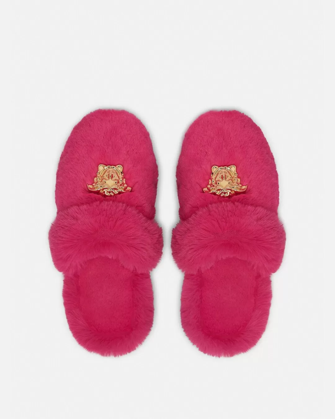 Palazzo Faux-Fur Slippers*Versace Shop