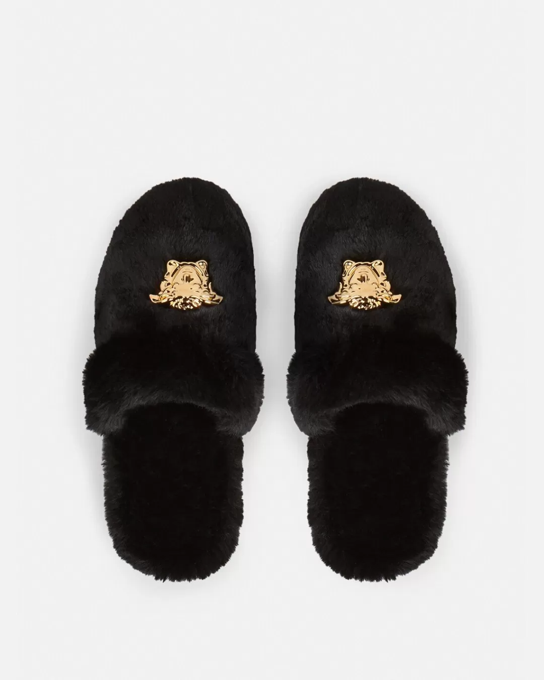 Palazzo Faux-Fur Slippers*Versace Shop