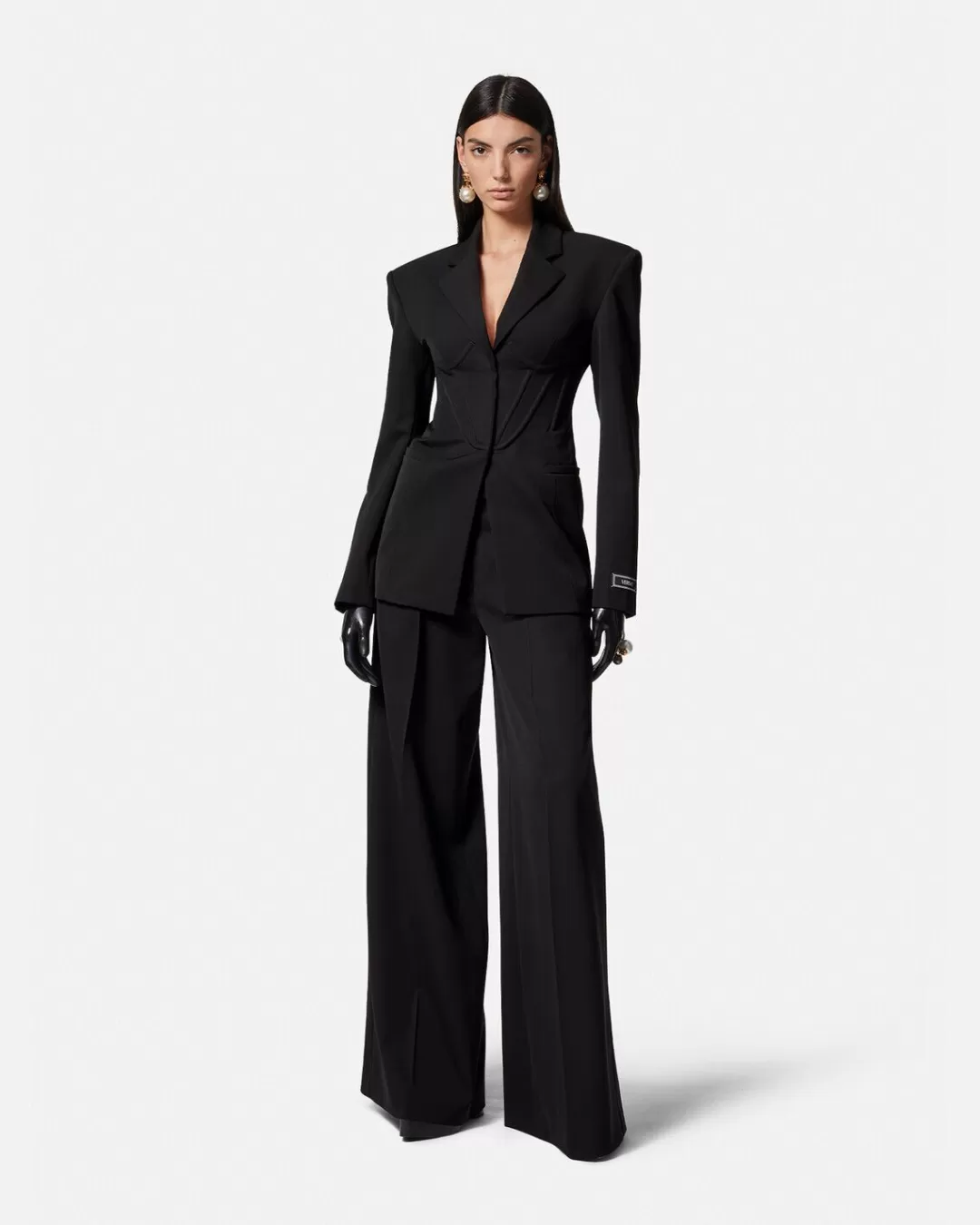 Pleated Wide-Leg Pants*Versace Online