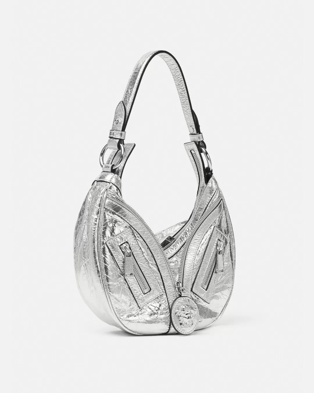 Repeat Metallic Small Hobo Bag*Versace Sale