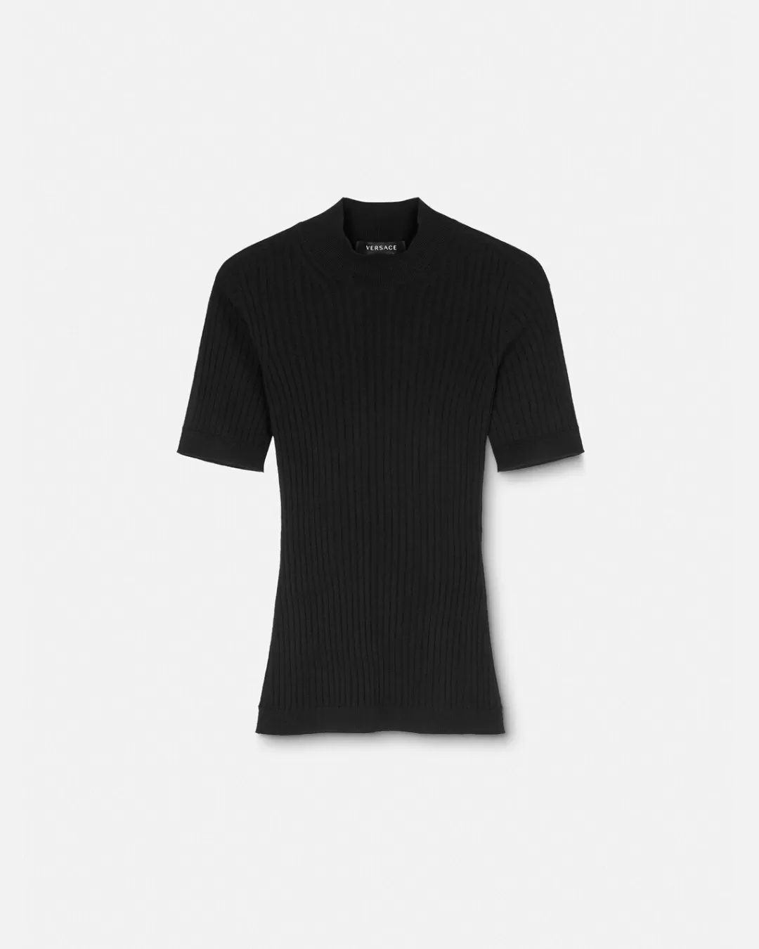 Ribbed Knit T-Shirt*Versace Outlet