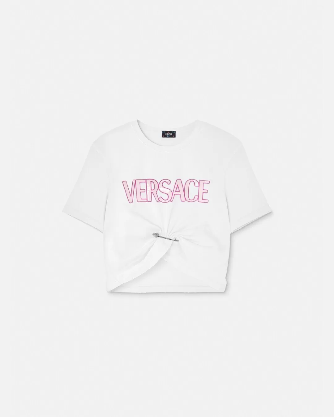 Safety Pin Logo T-Shirt*Versace Discount