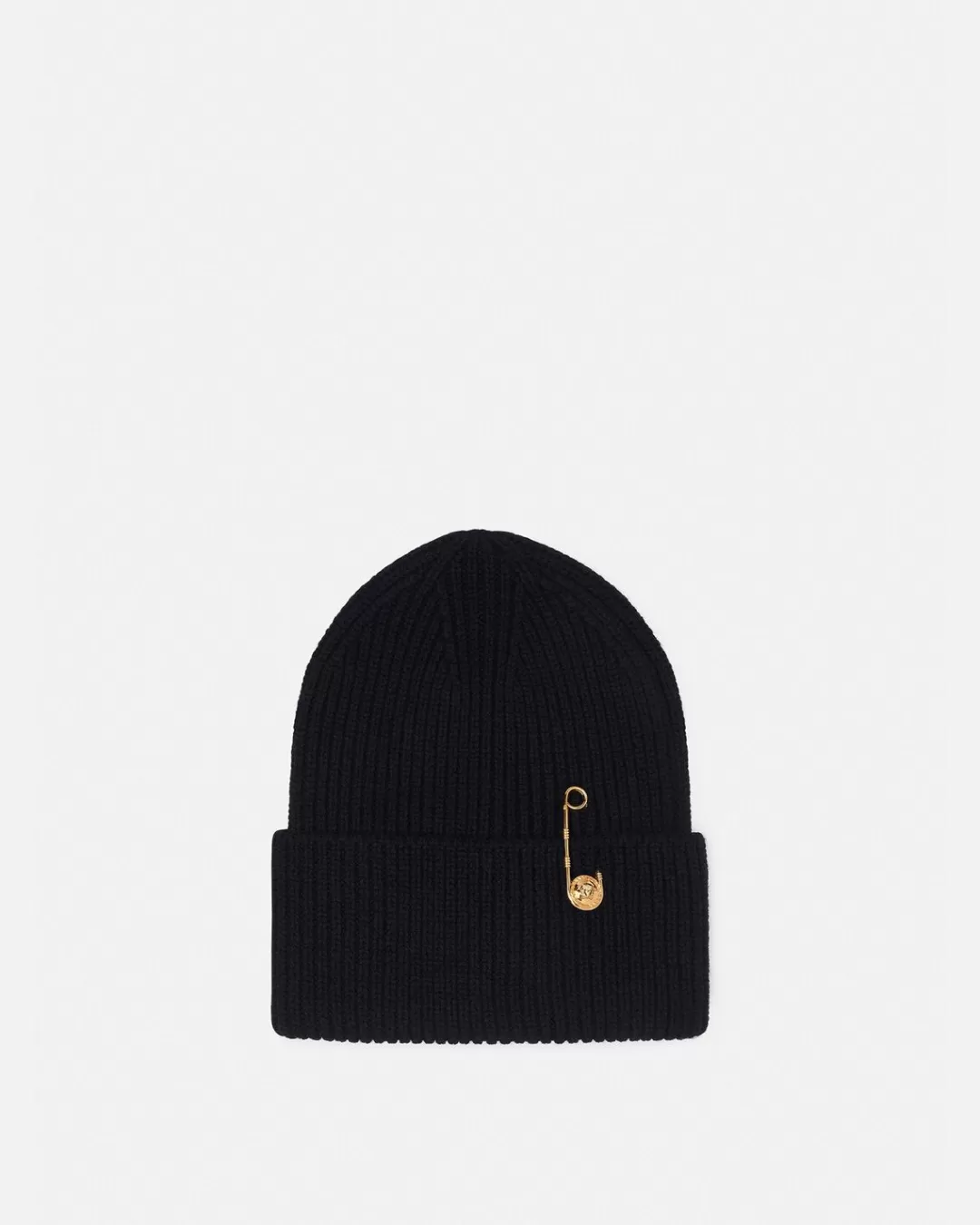 Safety Pin Ribbed Beanie*Versace Cheap