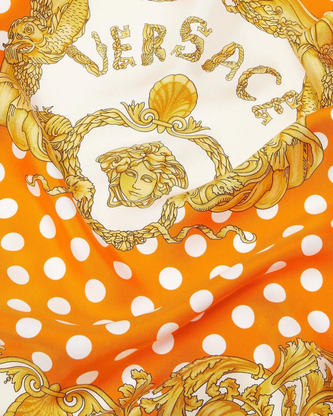 Seashell Baroque Large Silk Foulard 35"*Versace Clearance