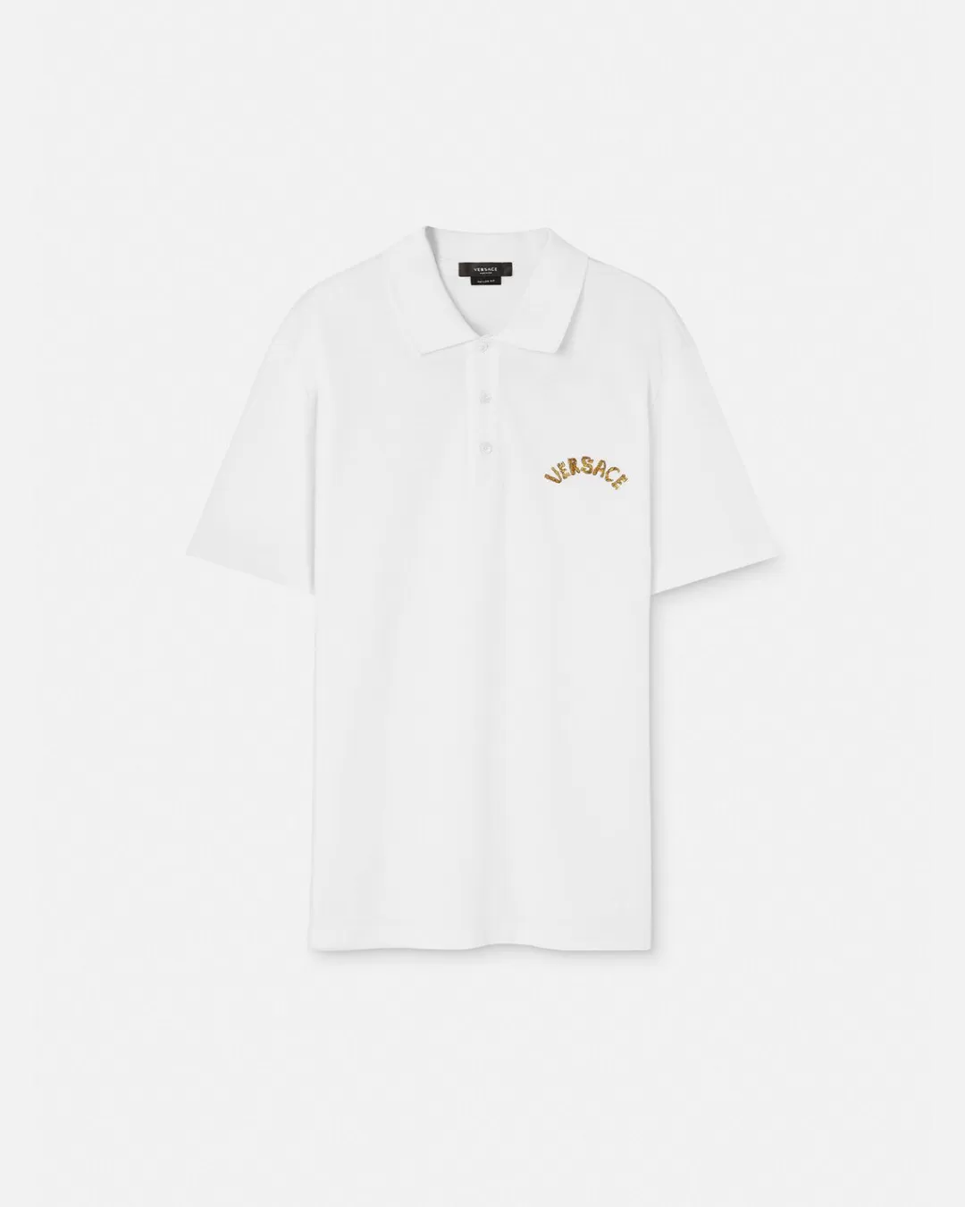 Seashell Baroque Logo Polo Shirt*Versace Cheap