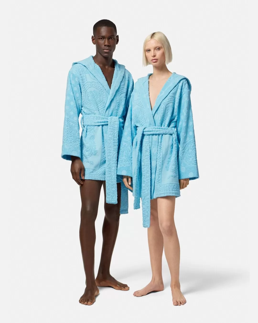 Seashell Baroque Short Bathrobe*Versace Best Sale