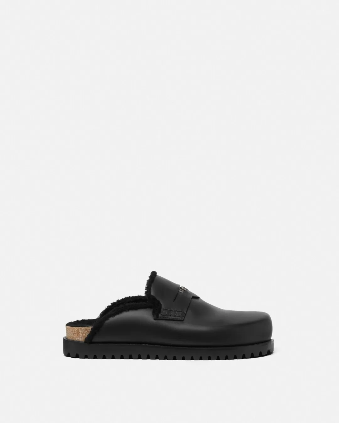 Shearling Medusa Mules*Versace Discount