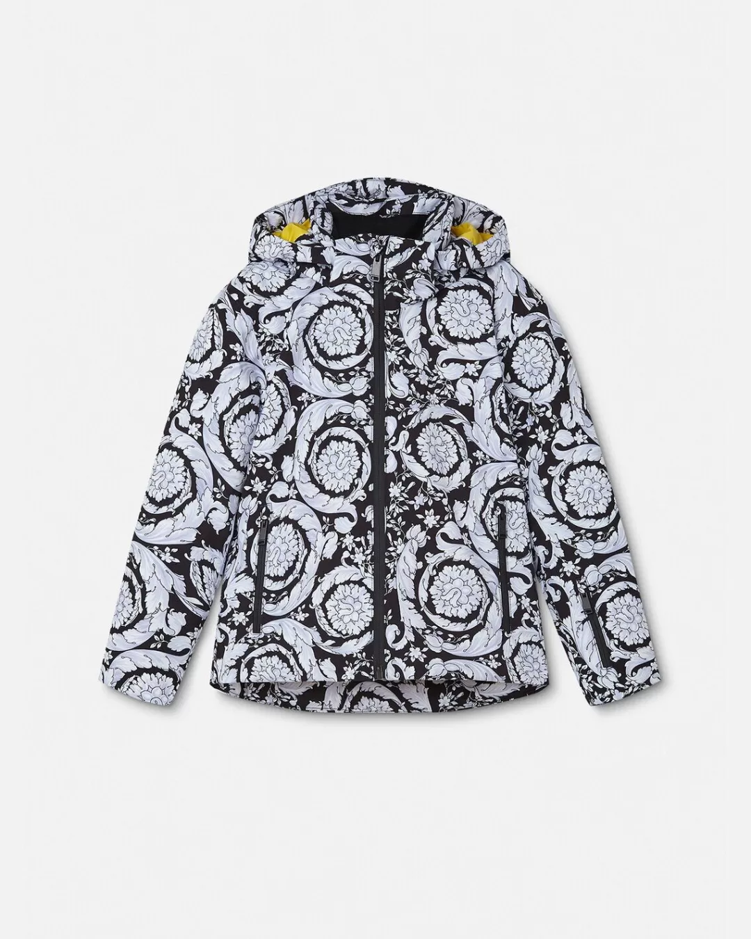 Silver Baroque Kids Ski Jacket*Versace Best Sale