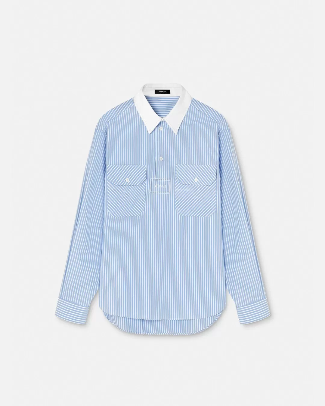 Striped Logo Shirt*Versace Sale