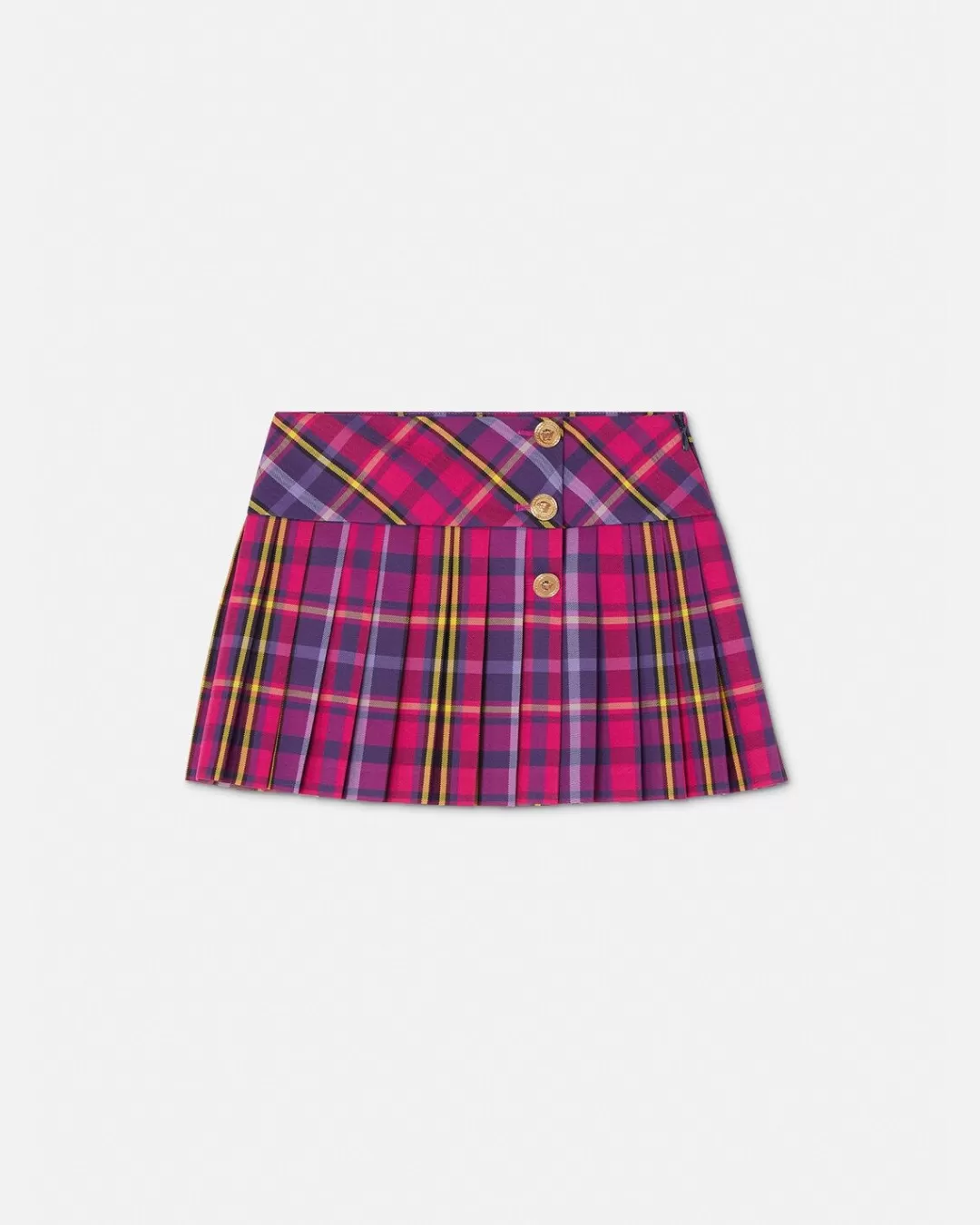 Tartan Kids Pleated Skirt*Versace Cheap