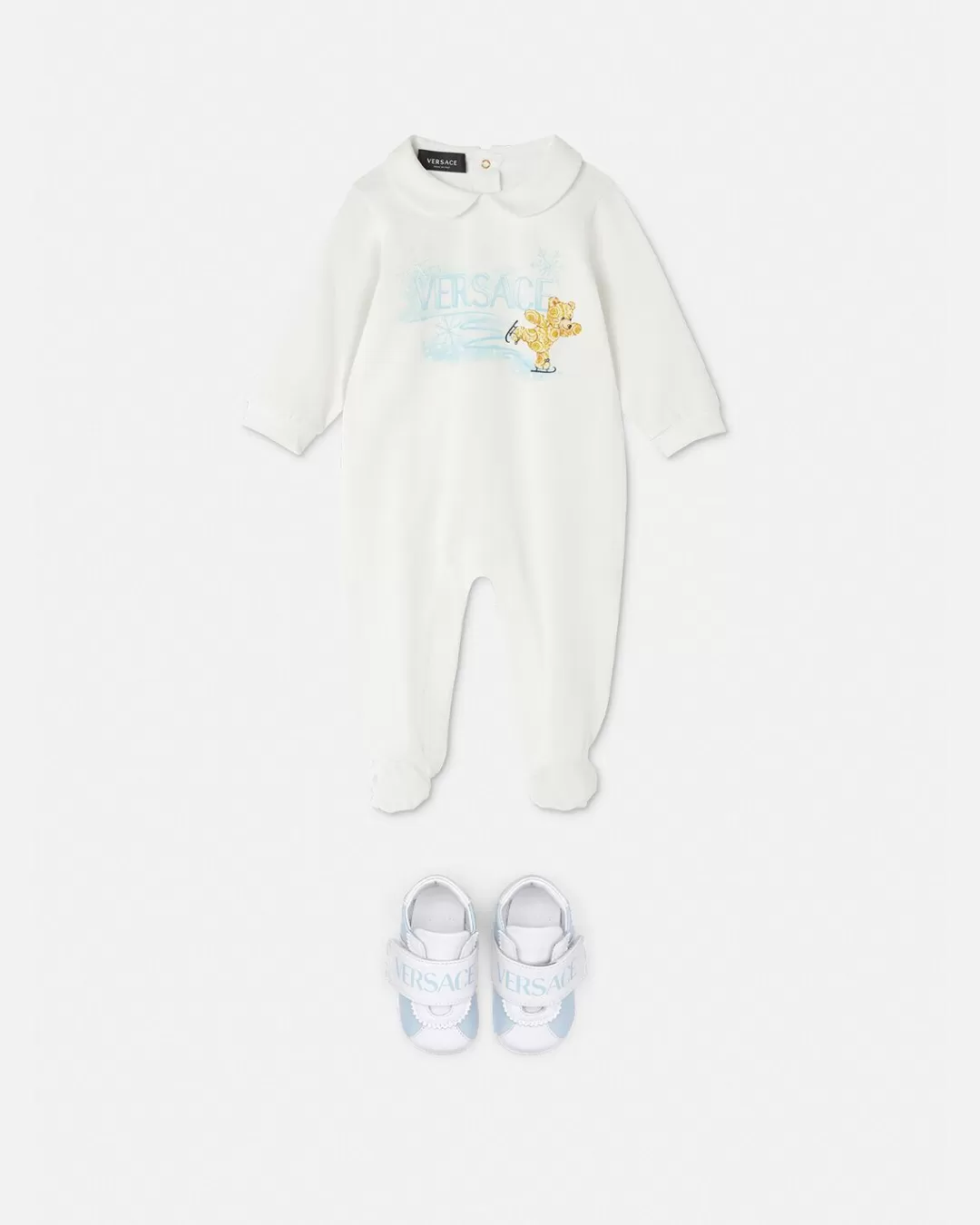 Teddy On Ice Baby Sleepsuit*Versace Store