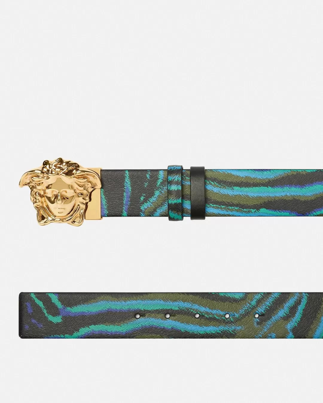 Tiger La Medusa Leather Belt*Versace Hot