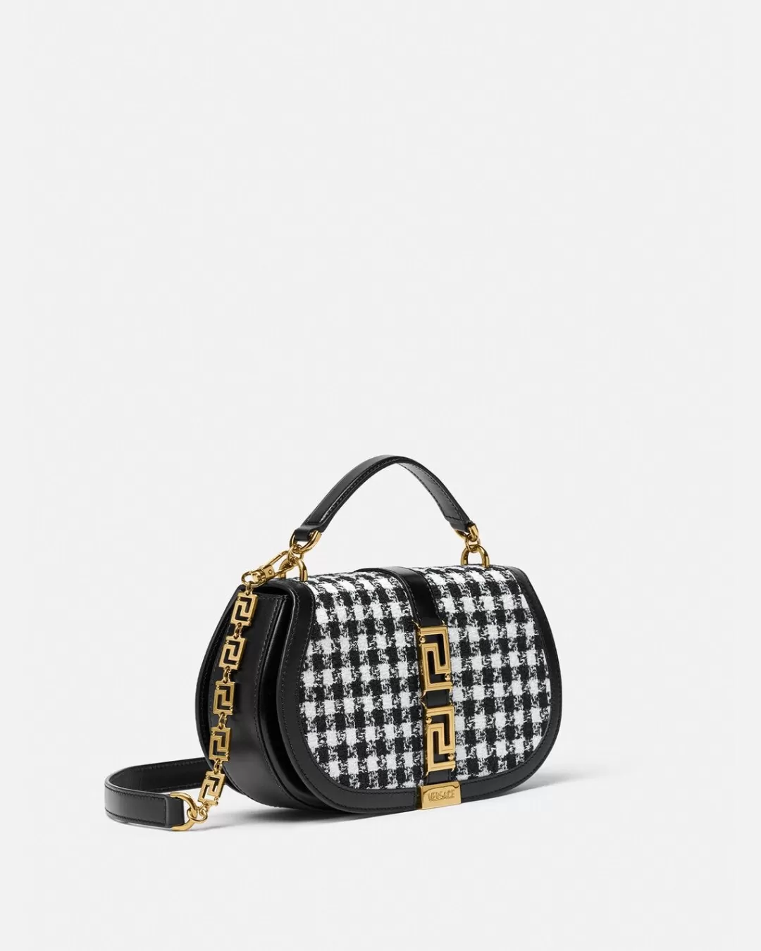 Tweed Greca Goddess Shoulder Bag*Versace Best Sale