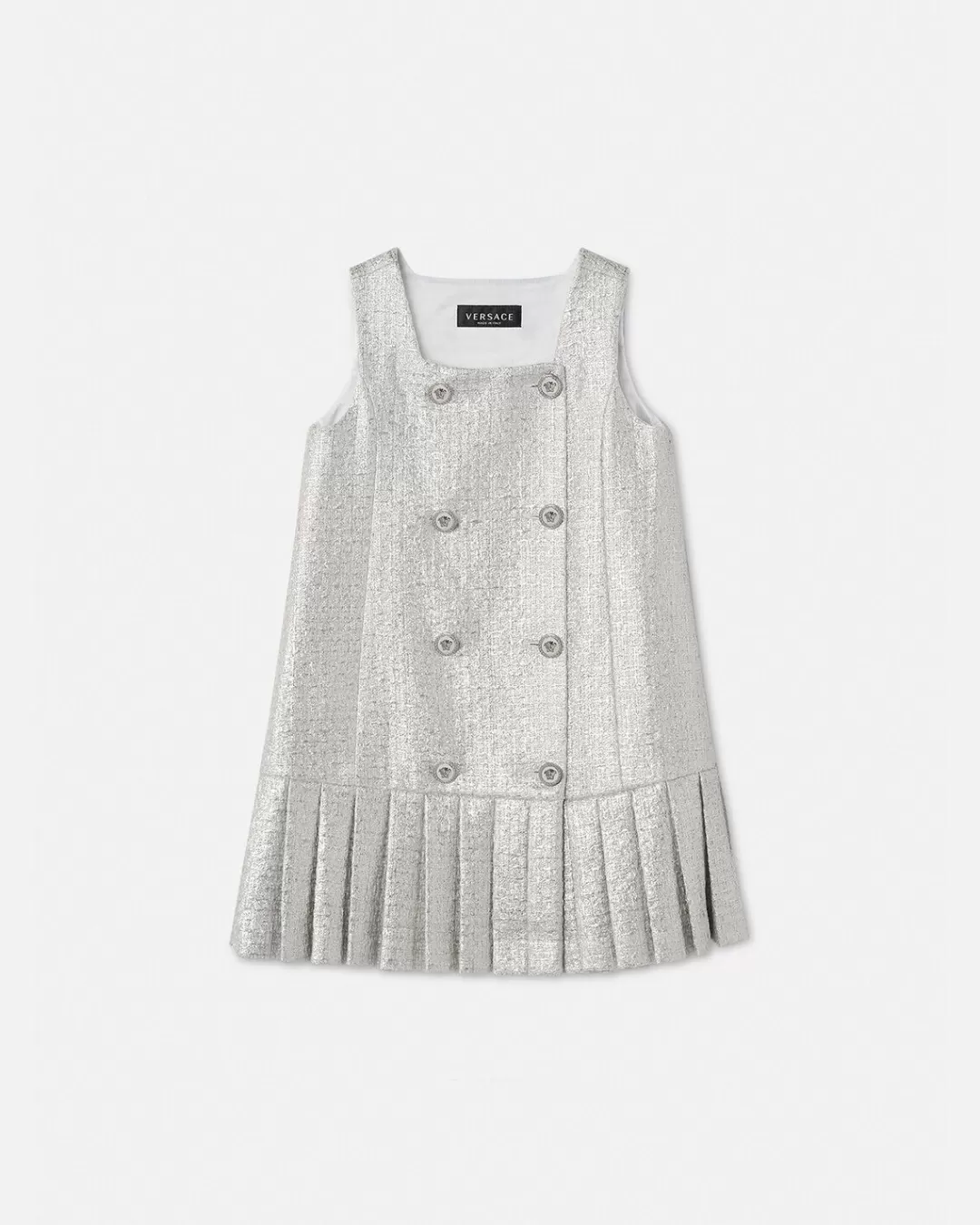 Tweed Kids Pleated Dress*Versace Best Sale