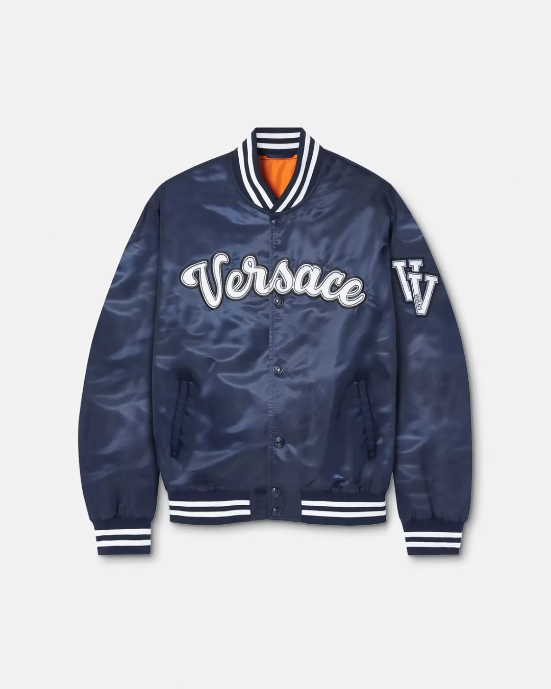 Varsity Nylon Bomber Jacket*Versace Cheap