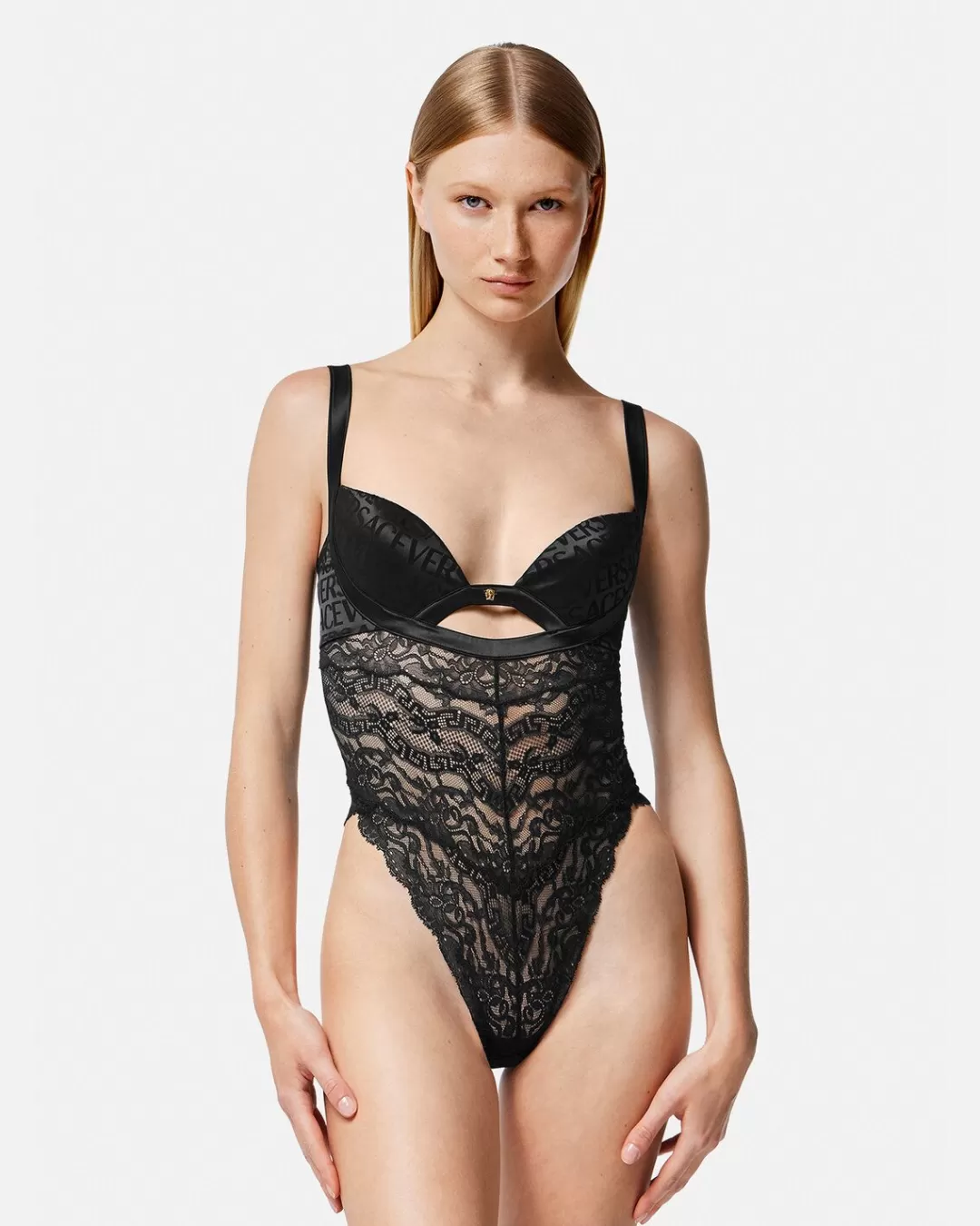 Allover Barocco Lace Bodysuit*Versace Flash Sale