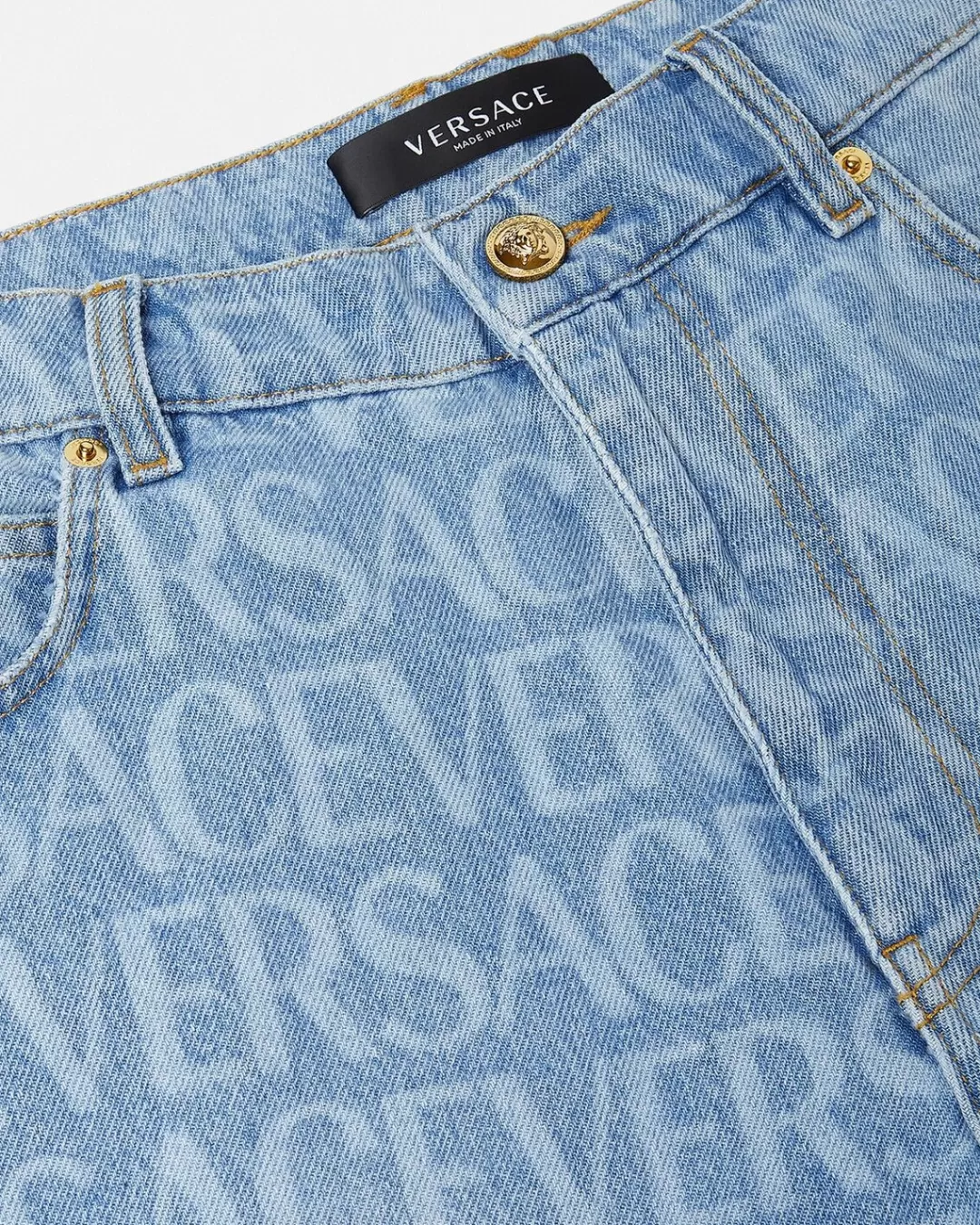 Allover Denim Shorts*Versace Shop