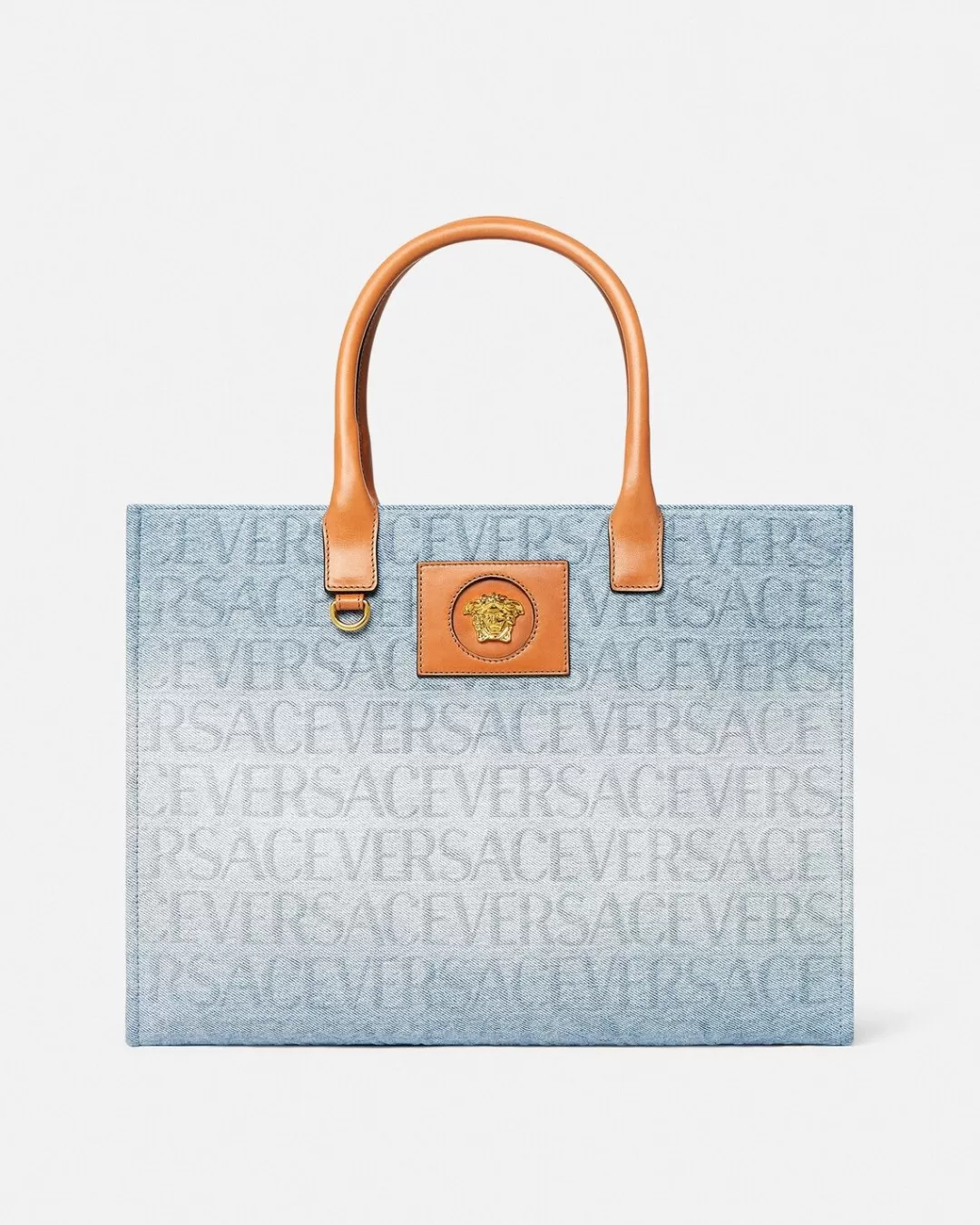 Allover Large Denim Tote Bag*Versace Best