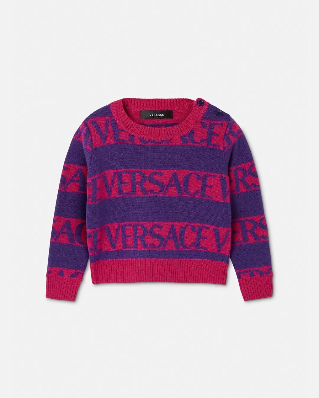 Allover Striped Baby Sweater*Versace Fashion