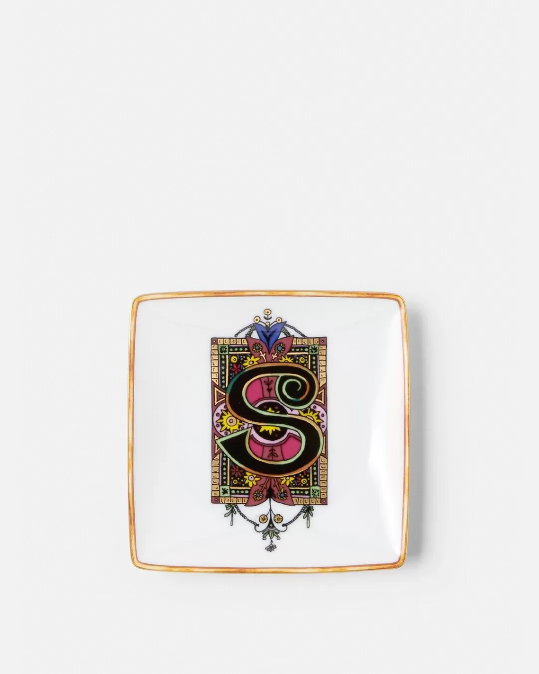 Alphabet S Dish 12 Cm*Versace Cheap