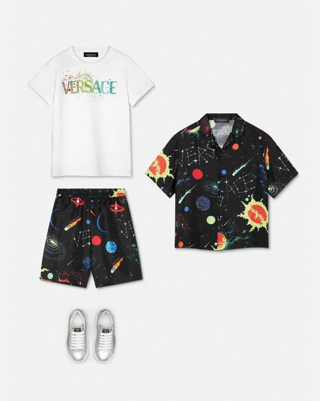 Galaxy Kids Silk Shirt*Versace Best