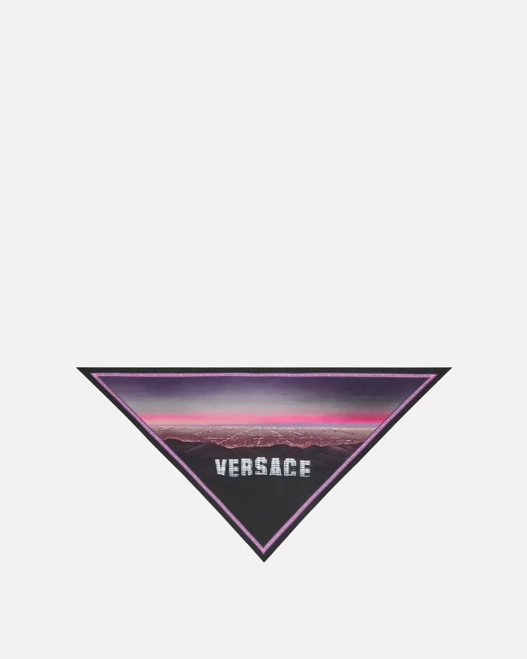 Hills Large Triangle Silk Foulard*Versace Sale