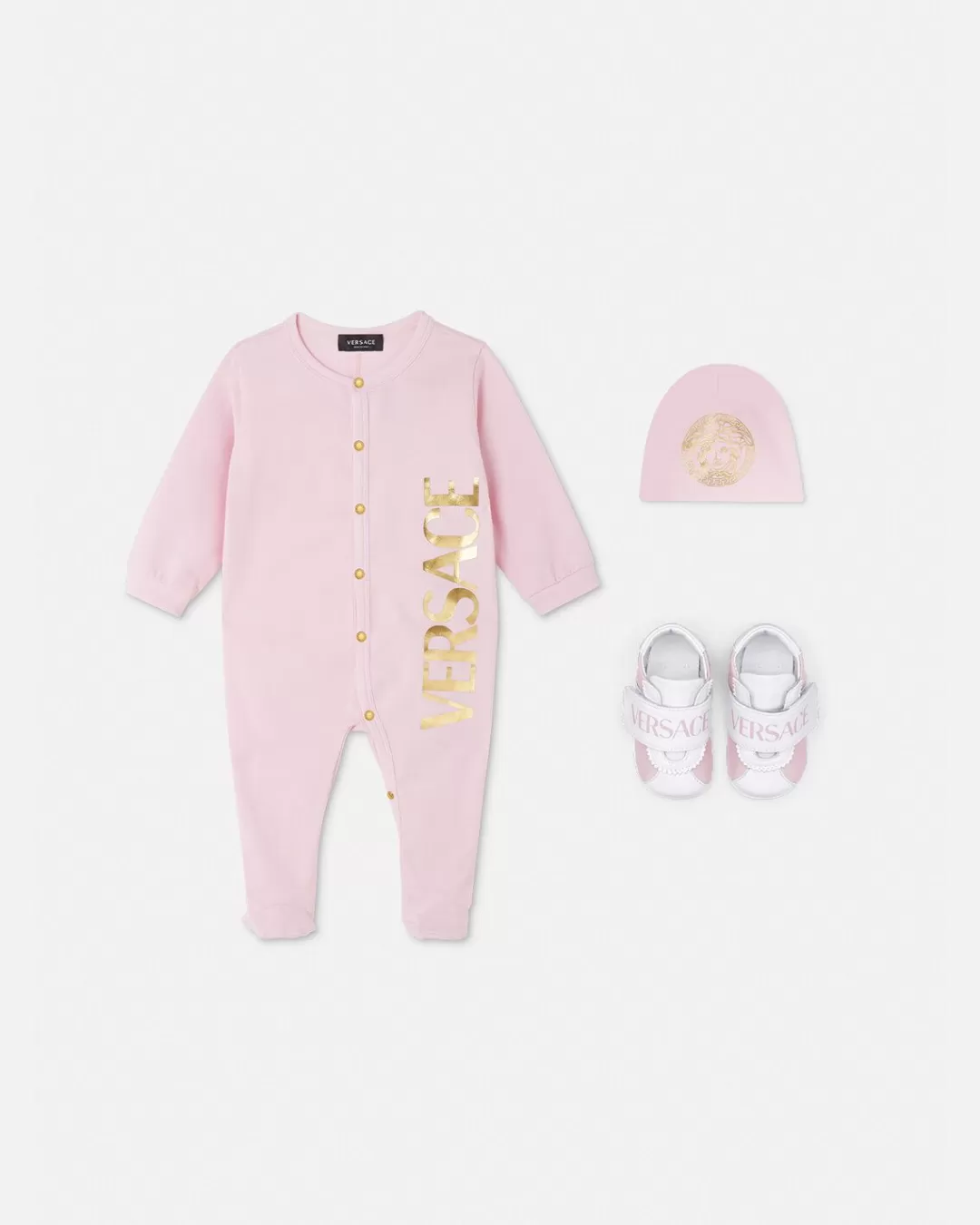 Logo Baby Sleepsuit Set*Versace Best