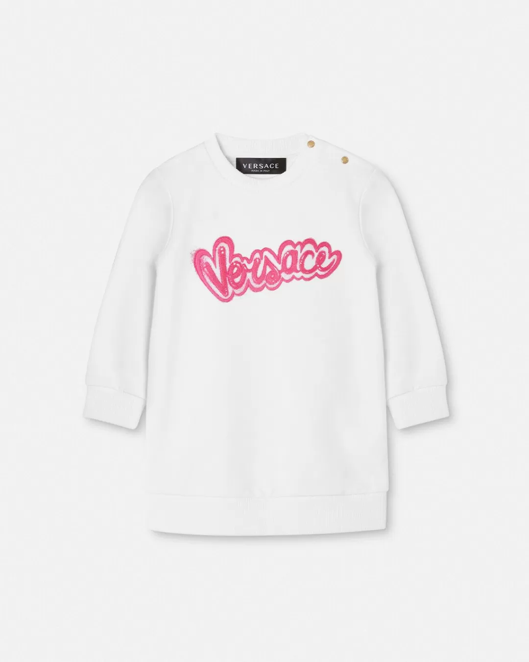 Logo Baby Sweatshirt Dress*Versace Discount