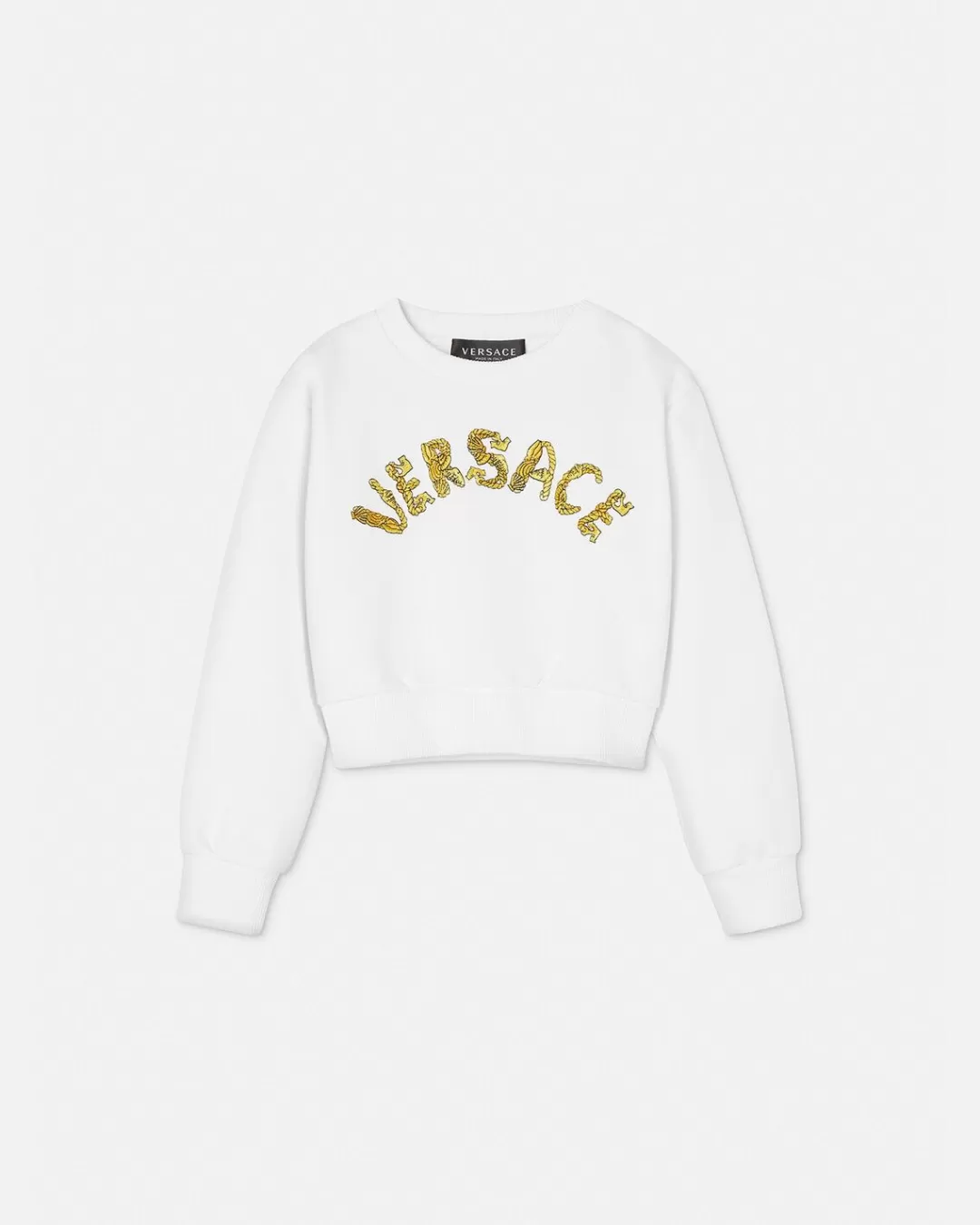 Logo Kids Crop Sweatshirt*Versace Shop