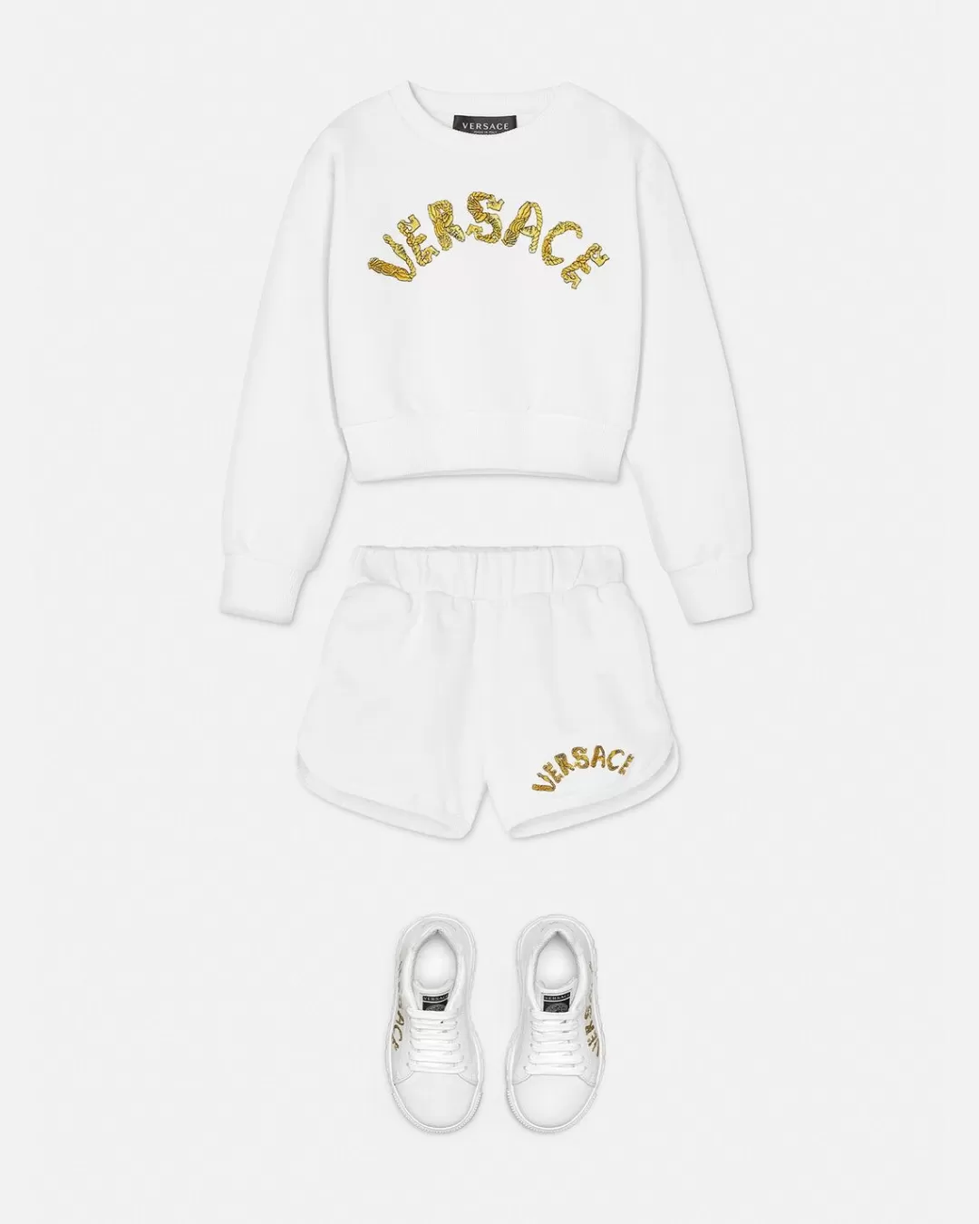 Logo Kids Crop Sweatshirt*Versace Shop