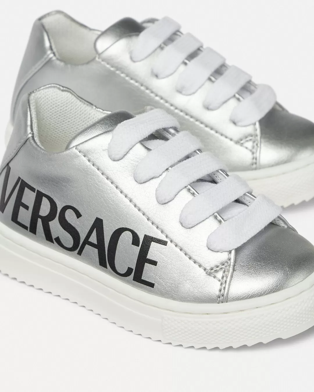 Logo Metallic Baby Sneakers*Versace Store