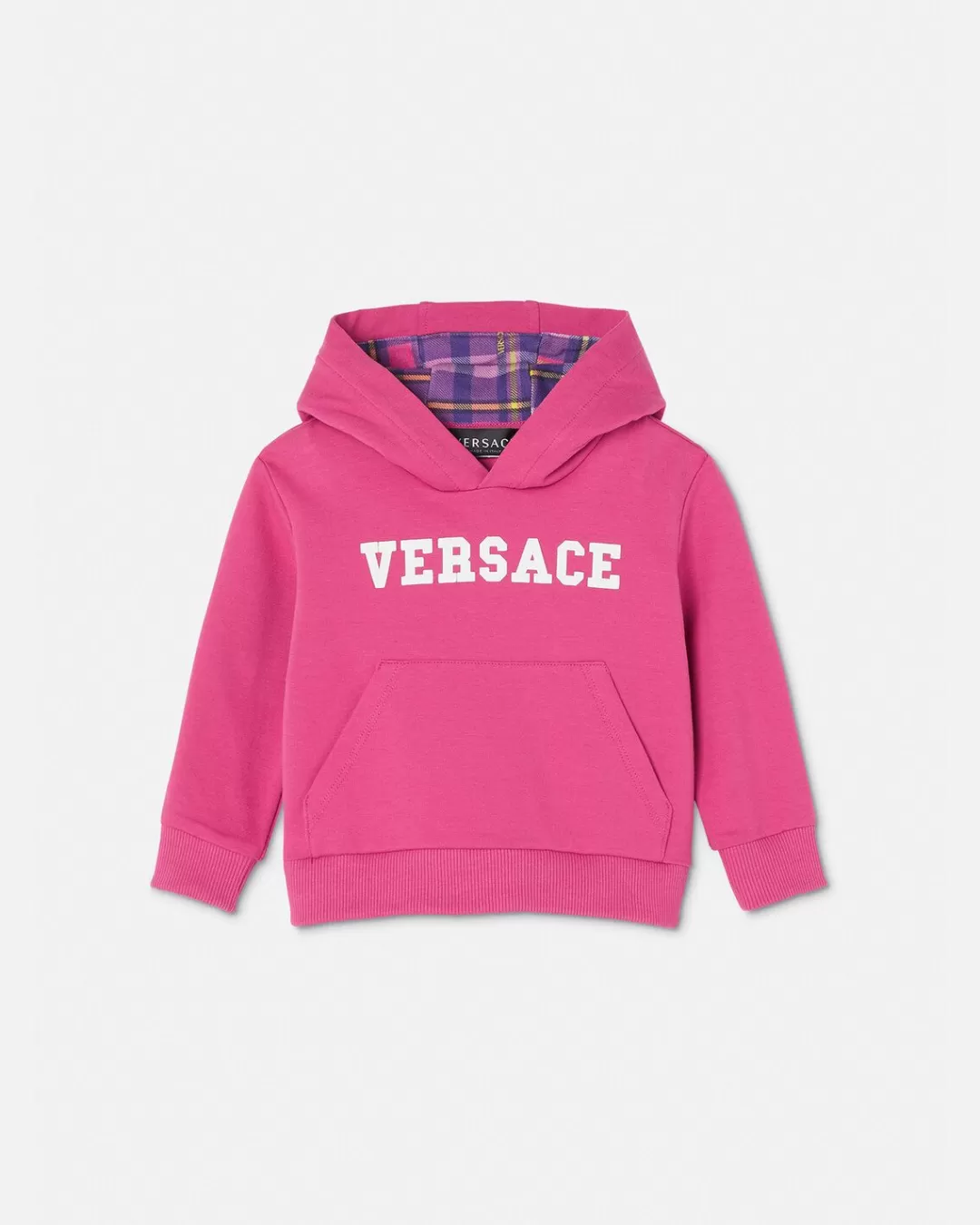 Logo Tartan Baby Hoodie*Versace Store