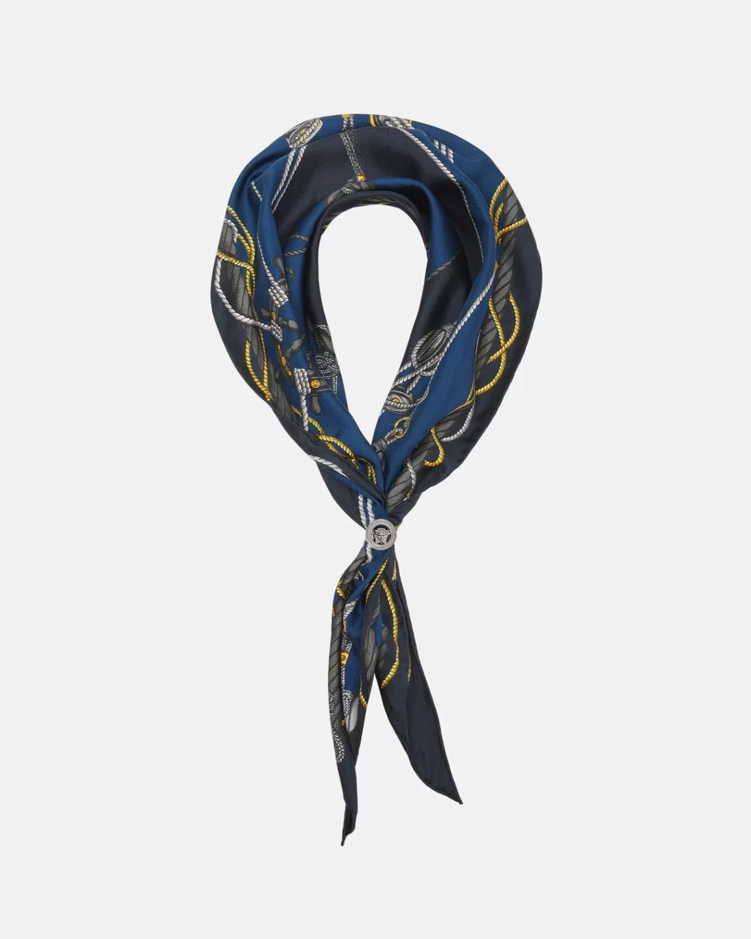 Nautical Triangle Silk Foulard*Versace Discount