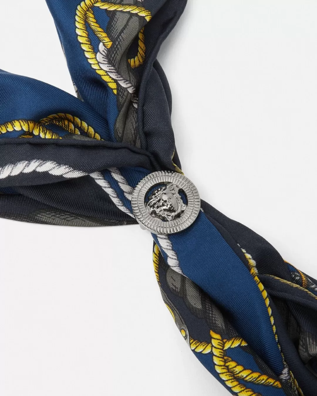 Nautical Triangle Silk Foulard*Versace Discount