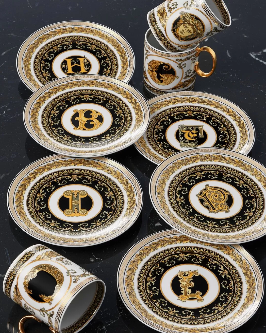 Virtus Alphabet F Plate 17 Cm*Versace Best Sale