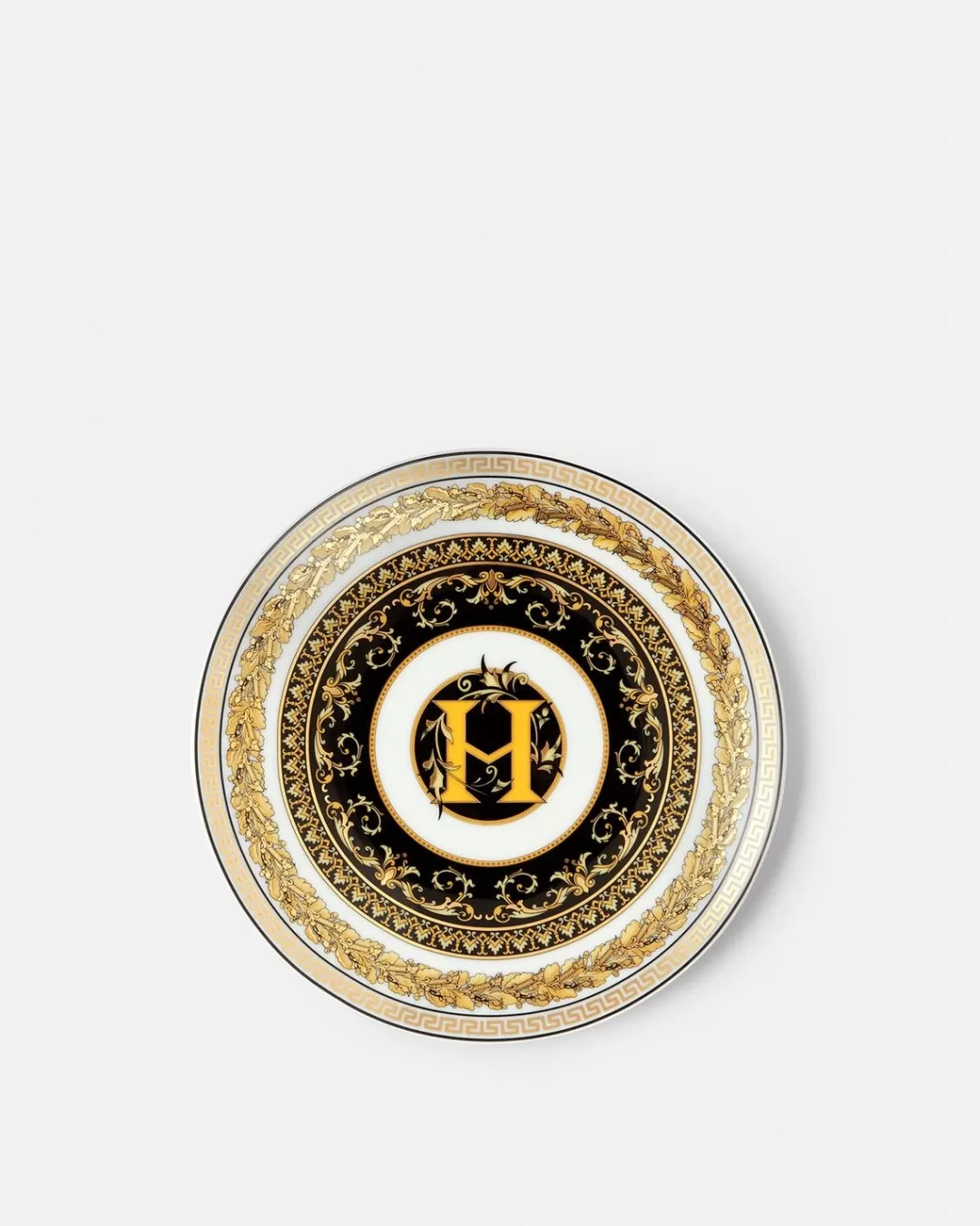 Virtus Alphabet H Plate 17 Cm*Versace New