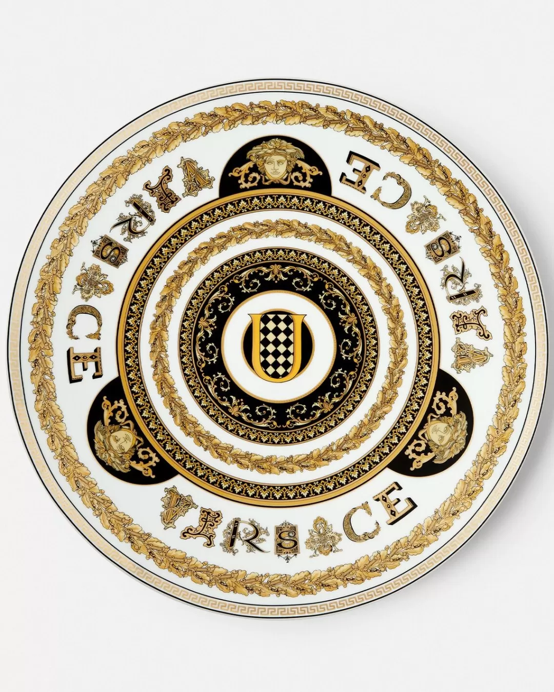 Virtus Alphabet U Charger Plate 33 Cm*Versace Discount