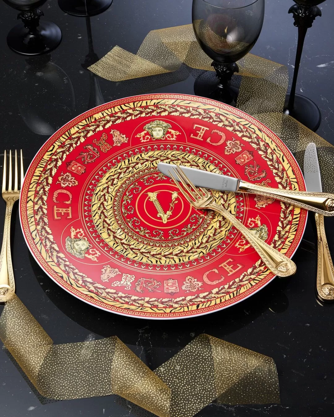 Virtus Holiday Plate 30 Cm*Versace Shop