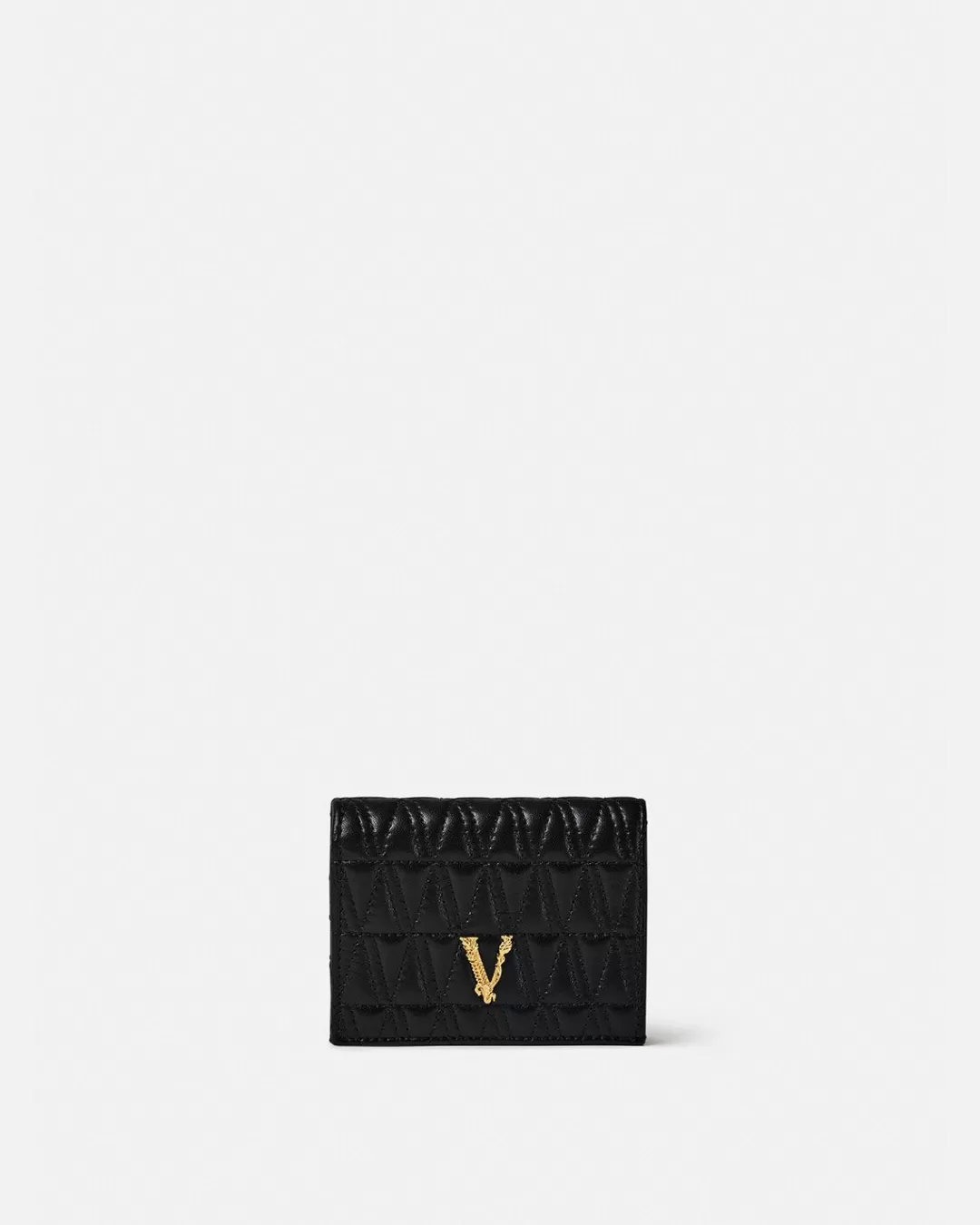 Virtus Quilted Bifold Wallet*Versace Store