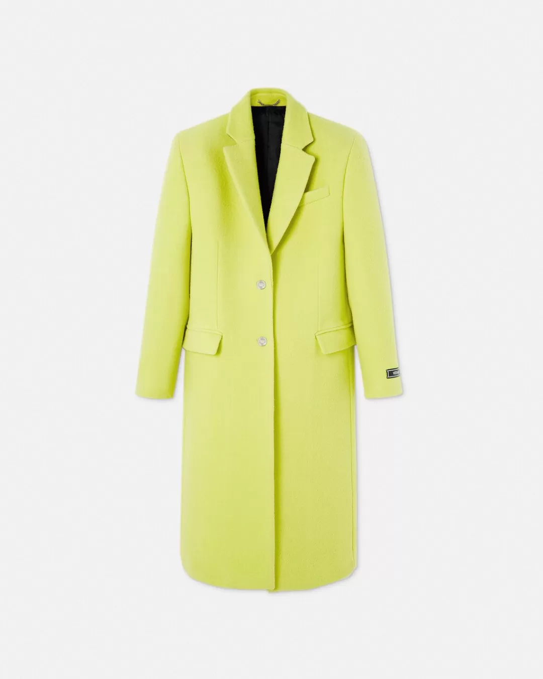 Wool Single-Breasted Long Coat*Versace Flash Sale